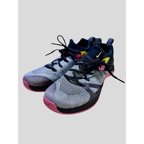 Nike Metcon Flyknit 3 Black/pink Training Running Shoe (AR5623 002) W10, M8.5 - Picture 2 of 8